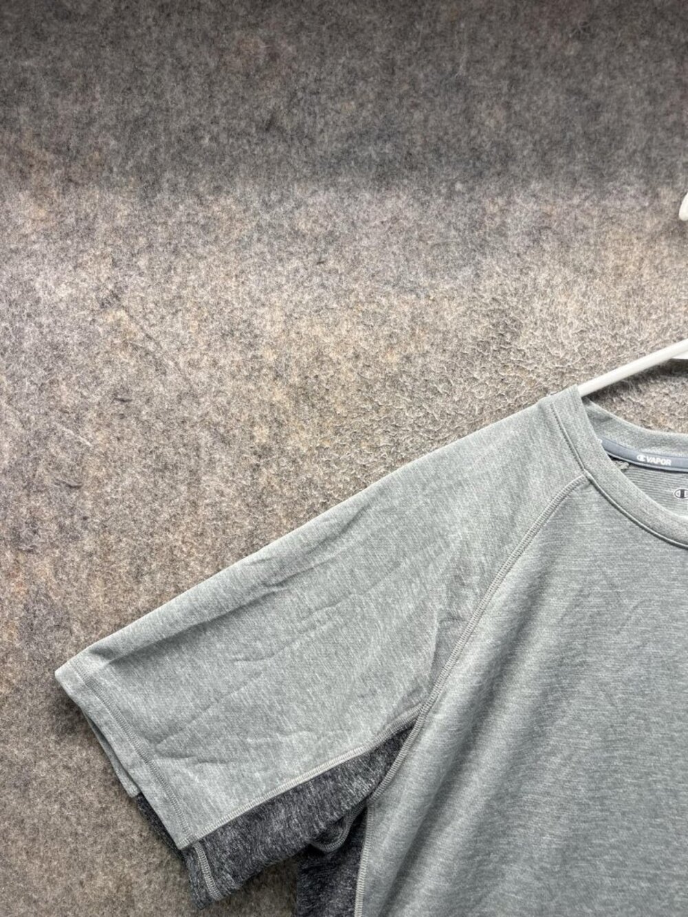 Champion Powertrain Vapor Shirt Mens Large Gray Short Sleeve Performance Top - Picture 7 of 11